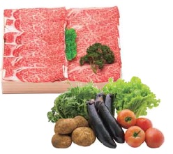 長崎県壱岐市:【011-16】壱岐牛すき焼きセット・旬の野菜