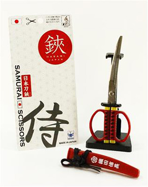 岐阜市:(29)日本刀鋏 織田信長公モデル(全長 18cm)