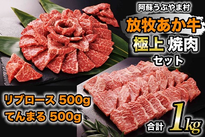  熊本県産山村：18.阿蘇うぶやま村の放牧あか牛極上焼肉セット