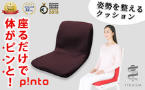  大阪府箕面市：＜brown＞姿勢を整えるクッションp!nto【m44-02-C】【ピーエーエス】